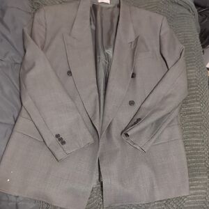 Authentic Yves Saint Laurent Men's Gray Blazer Size XL
